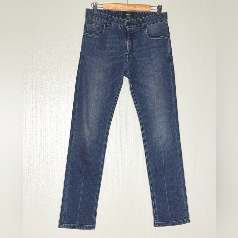 Fendi Classic Men's Blue Jeans - Slim Fit size 30x34